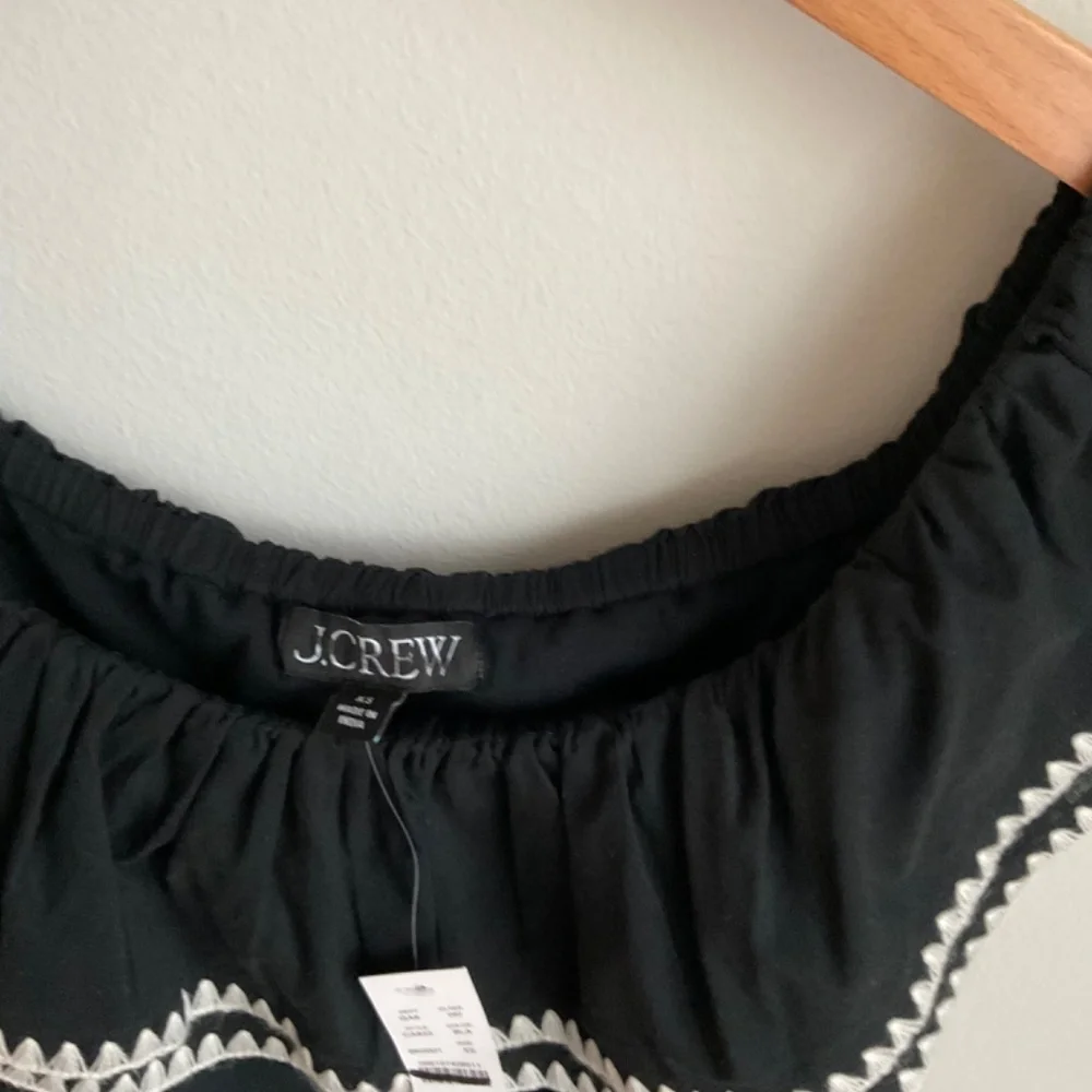 J. Crew Black Off The Shoulder Ruffle Top - Various Size